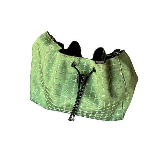 Kate Spade | Vintage Bucket Drawstring Bag Green Dot - Picture 3 of 10